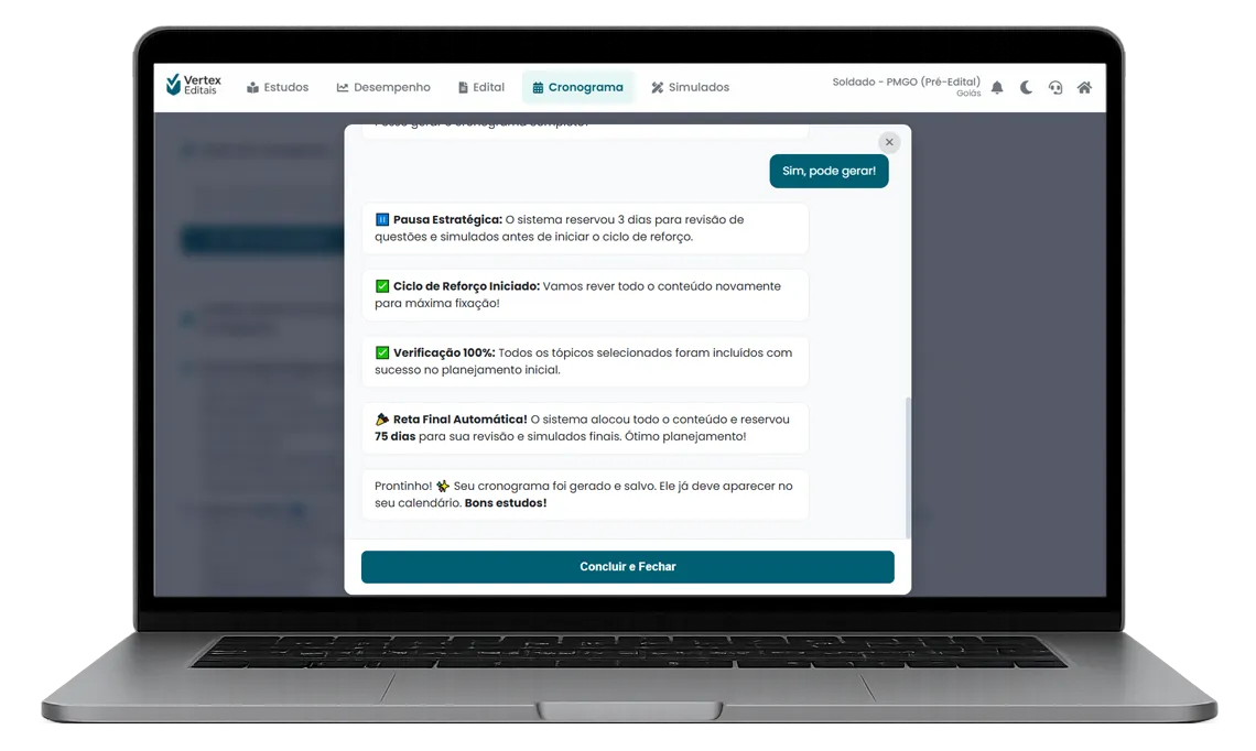 Cronograma Inteligente (Animação 4)